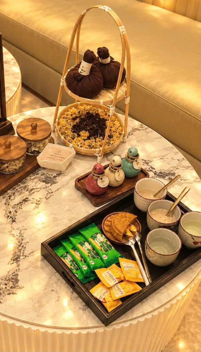 Травяной чай и лёгкие закуски во время отдыха - STARI Wellness Spa
